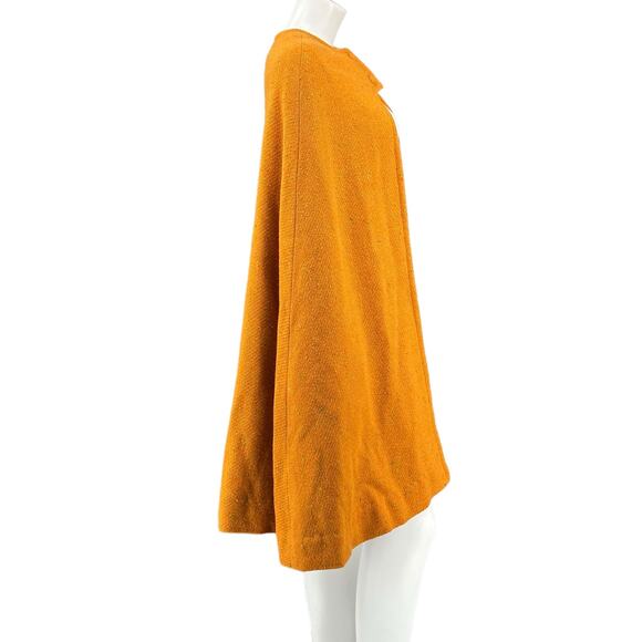 Vintage Handmade Walter Reddick Woven Orange‎ Cape Dress Small Elegant Regency - Picture 10 of 14